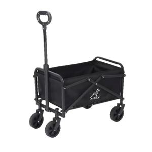 TEMU 강화된 프레임 대용량 접이식 손수레 - 대용량 휴대용 카트, 600D 옥스포드 천, 다기능 정원 카트, 모든 지형용 휠, 애완동물, 배송, 식료품, 피크닉, 사무실, 여행, 잔디, 스포츠, 캠핑, 쇼핑, 블랙