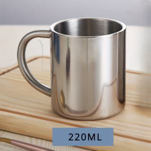 TEMU 더블 월 스테인리스 스틸 커피컵 300ml 휴대용 보온 여행 머그컵 커피잔 더블 밀크티컵 오피스 물컵