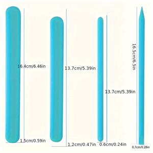 TEMU 4개 실리콘 에폭시 교반봉, 재사용 가능한 수지 교반기, DIY 제작을 위한 액상 페인트 혼합 도구, 내구성 및 쉬운 세척