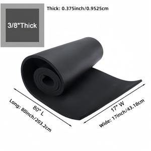 TEMU 접착 없는 검정색 폼 롤, 역할 놀이용 고품질 패딩 (넓이 43.2Cm X 두께 1Cm X 길이 200Cm), 화장품 충전에 적합 - 디자인된 프로젝트 시트 - 윈도우에 적합한 간편하게 절단 가능한 접착 없는 다기능 방음 폼 보드