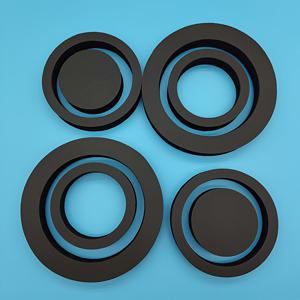 TEMU 8개 자동차 스피커 콘 뷰티 링, 자동차 혼 패드 웨이브형 자동차 스피커 링 베이스 폼 패드, 베이스 스피커 문 장식 사운드 절연 오디오