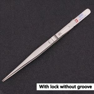 TEMU 1개 전문가용 정밀 스테인리스 스틸 쥬얼리 플라이어, 니들 노즈 핀셋, 공예, 전자제품, 쥬얼리 제작 및 실험실 작업용 고급 전문가용 뾰족한 팁, 슬롯 클립 오프닝