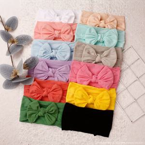 TEMU 12개 베이비 & 토들러 소프트 탄성 나일론 리본 머리띠 - 12가지 솔리드 파스텔 컬러, 여아 및 남아용 편안한 스트레치 헤어 액세서리, 일상 착용, 스승의 날, 어머니날 선물, 유아 헤어 액세서리, 심플 디자인, 가벼운 소재, 키즈 패션