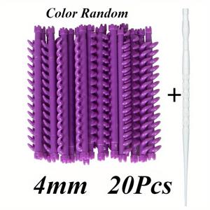 TEMU 20/30개 헤어 루트 펌 로드 바 컬러 클립 포함 앞머리 플러피 살롱 헤어 롤러 세트 헤어 스타일링 도구 2.3/3.3/4/5mm