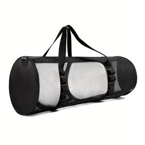 TEMU 대형 메시 다이빙 가방, 지퍼 포켓이 있는 메시 여행 가방, 스노클링 장비용 수영 장비 가방