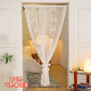 TEMU YYT 로드 포켓 레이스 커튼, 폴리에스터 반투명 1/2개 빈티지 커텐, 침실, 거실, 식당, 주방 및 베란다 등 홈 데코레이션용, 방문 가리개 커튼 문발 커튼, 쉬폰 커튼, 가리개 커튼 암막, 양문형, 우아한 장식용 커튼, 모기 및 파리 방지, 사계절 용품