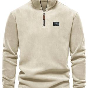 TEMU 눈길을 사로잡는 살구색 남성 상의, 누구에게나 어울리는 심플한 디자인, 고품질 데일리 커뮤팅을 위한 최고의 선택