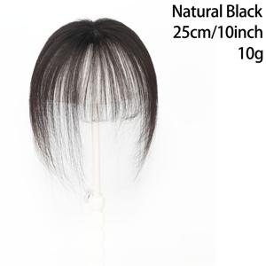 TEMU 여성용 인모 헤어피스, 5x5cm, 안쪽 그물망 포함 수작업 핸드타이드, 정수리 커버용, 흰머리 가리개용, 볼륨감 있는, 풀핸드타이드, 심리스, 머릿결 보송보송하게 만드는 헤어피스