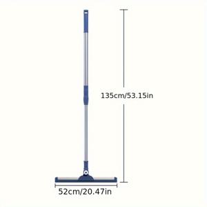 TEMU 52cm 새로운 인어 꼬리 스타일 매직 빗자루 바닥 긁개, 바닥 청소용, 욕실, 화장실, 머리카락 쓸기, 가정용 수마개 - 모든 표면 빗자루, 수마개, 애완동물 털 제거기 - 실내 청소용 스마트 빗자루 - 유리, 미세먼지, 머리카락, 액체 청소 - 매끄러운 바닥, 카펫, 창문에 적합