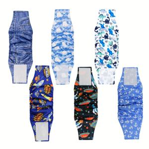 TEMU 남성견용 재사용 가능 배밴드, 세탁 및 편안함을 위해 디자인, 강아지 기저귀에 적합