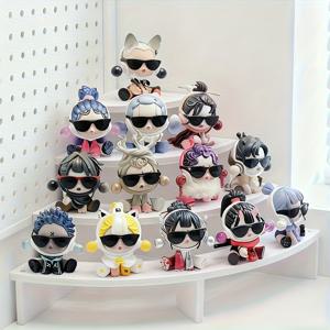 TEMU 1개 데스크탑 피규어 인형 계단식 진열대 - 향수 및 립스틱 진열대 - 삼각형 곡선형 다기능 수납 선반 - 벽 모서리 선반 - 내구성 있는 소재 디자인 - 휴일 선물 - 인체공학적 설계, 가정 수납 및 쇼핑몰용 이상적인 선택, 100가지 시나리오에 적합