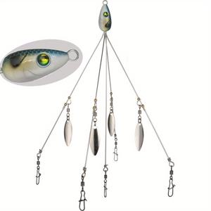 TEMU 1pc 21.5cm/8.46inch 17g Umbrella Rig Alabamas Rig For Bass, 낚시 태클