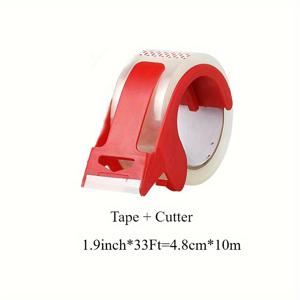 TEMU YITAPE 헤비듀티 투명 포장 테이프, 리필 가능 디스펜서 포함, 무소음 포장 테이프, 산업용 박스 배송 테이프, 이사, 우편 및 보관용