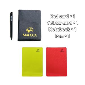 TEMU 축구 경기용 심판 장비 (빨간 카드, 노란 카드, 펜, 경계선 마커 포함), 심판을 위해 특별히 디자인됨