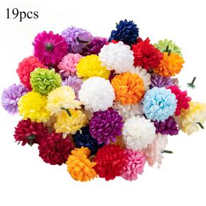 TEMU 실물 같은 조화 수국과 국화, 줄기 없는 카네이션, 결혼식, 약혼 축하 행사, 할로윈, 추수감사절, 크리스마스, 할로윈, 추수감사절 장식, 그리고 그 이상을 위한 꽃 장식용으로 완벽합니다.