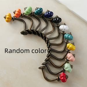 TEMU 러스틱 세라믹 벽걸이 후크 - 쉬운 설치, 코트 & 타월용 단일 합금 문걸이, 컨트리 스타일 수납 액세서리