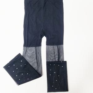 TEMU 여성용 반짝이는 라인스톤 투명 팬티스타킹 한 쌍 - 섹시한 시어 스타킹, 단색, 올 시즌용 성인 양말