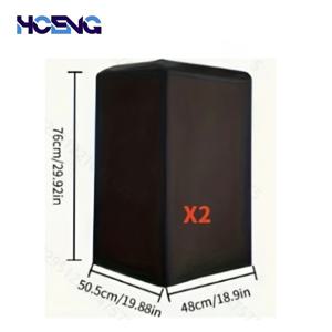 TEMU 2개 검정색 폴리에스터 섬유 스피커 커버, 홈 시어터 스테레오 커버 오디오 보호 커버 야외 스테레오 커버 - 홈 시어터 야외 사운드 시스템에 적합한 다양한 사양, 금속, 사운드 품질 향상 및 수명 연장