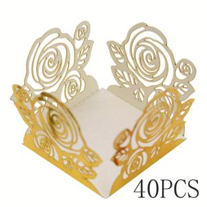 TEMU 그녀/남자를 위한 선물 20/40개 우아한 종이 사탕 상자, 장식용 초콜릿 용기, 웨딩 답례품, 파티 테이블 센터피스, 홈 데코, 발렌타인데이 선물 추가에 적합 - 다양한 색상 (흰색)으로 제공
