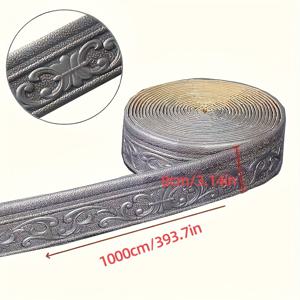 TEMU 3D 자가 점착 엣지 밴딩 벽 스티커 - 두꺼운 5mm, 393.7인치의 도어 프레임, 천장 및 모서리 엣지용 비닐 - 홈 리모델링 엣지 트림, 홈 임프로브먼트 추가 | 3D 벽 엣지 | 내구성 있는 벽 엣지 장식