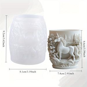 TEMU 유니콘 에폭시 레진 실리콘 몰드 - DIY 판타지 공예 & 장식 만들기 - 여성스러운 침실 장식 - 생일 파티 테마 선물-1개