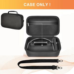 TEMU Jbl Charge 6 휴대용 스피커 케이스 | 조절 가능한 어깨 스트랩과 충전 추가를 위한 내부 포켓이 있는 하드 여행용 보관 홀더 (케이스만 해당) - Eva 소재, 배터리 없음