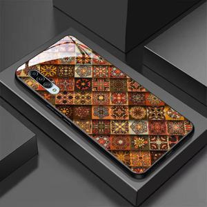 TEMU 폰 케이스: A90 5G 호환 패턴 유리 폰 케이스