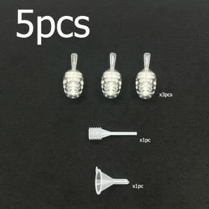 TEMU 5개 세트, 벌집 모양 립글로스 홀더, 휴대용 병, 작고 귀여운 뷰티 아이템