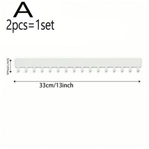 TEMU 목걸이 홀더 - 걸이형 주얼리 정리대, 자가 접착식, 벽걸이형, 2개 팩, 화이트, 블랙, 다용도 후크