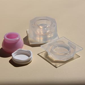 TEMU 미니 실리콘 레진 몰드, 작은 병에 밀폐 가능, 3D 수제 공예에 적합