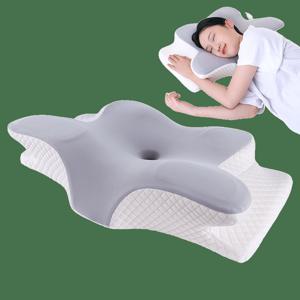 TEMU 룸시드 메모리폼 기능성 경추베개 목편한 수면 목베개 옆으로자는 베개 경추 지지 베개 옆잠베개 어깨를 편안하게 유지