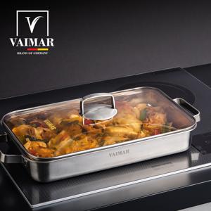 TEMU 바이마르 히든쉐프 IH 37.7cm 와이드 직사각팬+뚜껑