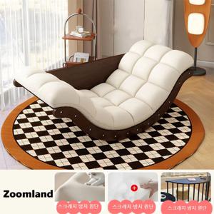 TEMU 위어라 Zoomland 흔들의자 소파 1인용 다이닝 리클라이너 편한 독서 안락 의자 스윙 릴렉스 체어