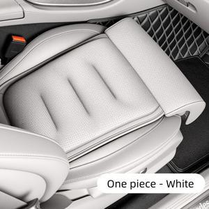 TEMU 럭셔리 나파 자동차 시트 쿠션, 장거리 운전용 다리 받침 베개, 다리 받침 패드, 고급 시트쿠션, 도톰한 시트쿠션, 메모리폼 코어 충전재, 통기성 좋고 편안함, 간편한 설치, 대부분의 차종에 적합