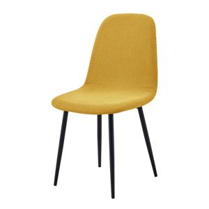 TEMU 자카드 옥수수 속대 체크무늬 쉘 의자 커버 1개, 신축성 있는 식탁 의자 보호 커버