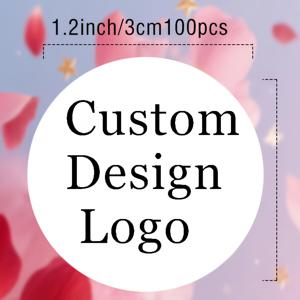 TEMU 맞춤형 120/100개 0.75/1/1.2/1.58/2/2.36/2.76/3.15/3.54인치 개인 맞춤 스티커, 이미지, 텍스트 라벨, 로고, 원형 모양, 포장, 웨딩 선물, 파티 이벤트, 간판, 감사 메시지, 생일, 버블티에 적합