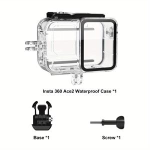 TEMU Insta360 A Pro 2/프로 스포츠 카메라용 수중 45m 다이빙 쉘 케이스 하우징 보호 커버 액세서리