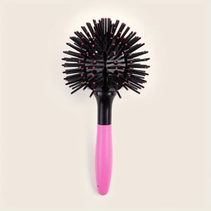 TEMU 온도에 강하고 360° 볼, 정전기 방지 기능을 갖춘 3D 폭탄 컬 헤어브러시 1개. 열에 강하며, 헤어 드라이 및 스타일링을 위해 설계되었습니다.