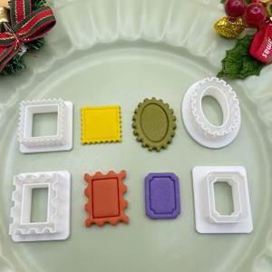 TEMU 스탬프 클레이 커터 | 프레임 폴리머 클레이 커터 | 할로윈 및 가을 테마 크리스마스 스탬프 커터, 수제 귀걸이 및 주얼리 제작에 적합, 복잡한 속이 빈 디자인 특징