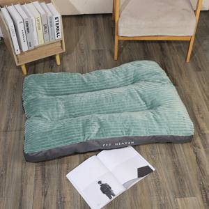 TEMU 컴포트 스퀘어 펫 베드 - 소형에서 중형 견종을 위한 부드럽고 튼튼한 스크래치 방지 개 매트 - 사계절용 포근한 고양이 둥지, 탈착 가능한 폴리에스테르 충전재 포함