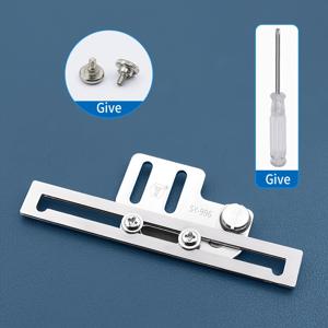 TEMU SHUYUSEWING SY-996 풀스틸 정밀 테이프 포지셔너 - 레이스 리본 및 패브릭 정렬용 롤러 엣지 프레서 풋 포함 헤비듀티 변형 저항 재봉 도구, 재봉틀에 적합한 레이스 작업 보조기 | 세련된 메탈릭 디자인 | 내구성 있는 재봉 액세서리, 레이스 트림 재봉