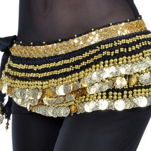 TEMU 1개 여성용 재즈댄스/벨리댄스 허리체인 벨트, 댄싱 코스튬 허리체인 스커트, 이국적인 코인 태슬 허리랩