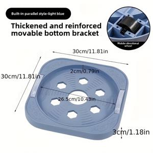 TEMU 움직이는 다기능 받침대, 다용도 수납 랙, 평행 바퀴 장착, 물병, 화장병, 화분, 가스통 등에 적합한 튼튼한 이동식 스탠드, 안정적이고 공간 절약적인 다기능 주방 선반