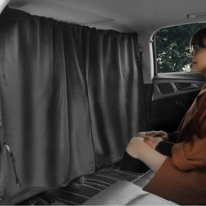 TEMU 2개/1세트, 드릴링 불필요 차량용 칸막이 커튼, 앞뒤 프라이버시 스크린, 여행 및 캠핑에 적합, 휴일 선물