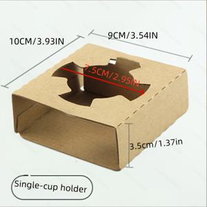 TEMU 30개 카드보드 코스터, 싱글 및 더블 컵 홀더 포함, 냉온 음료 모두를 위한 테이크아웃 컵 지지에 적합