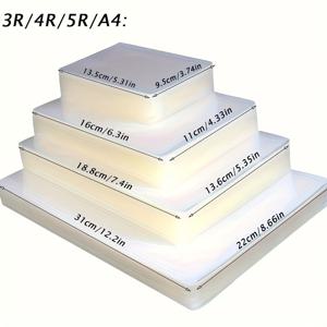 TEMU 80/100개입, 투명 포장 열 라미네이트 플라스틱 종이 라미네이트 보드. 열 라미네이트 파우치 라미네이션 시트, 라미네이터용, 투명, 레터 사이즈, 사무실 및 학교 용품