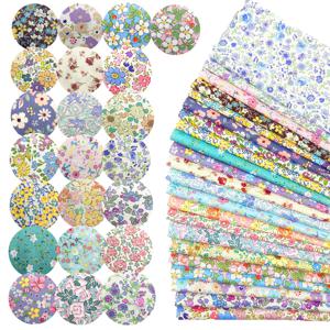 TEMU 22개입 10x10인치 식물 꽃무늬 패브릭 세트, DIY 바느질, 스크랩북, 어른 공예, 포장용 천, 가방, 베개커버, 퀼팅용 프리컷 패치워크 스퀘어, 생동감 넘치는 식물 꽃무늬 패치워크 키트, 손세탁 전용, DIY 패치워크 바느질 및 휴일 선물에 이상적