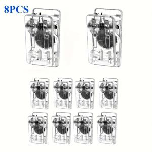 TEMU 아크릴 자석 클립 8개 세트, 냉장고, 화이트보드, 보관 캐비닛, 식기세척기, 주방 및 홈 데코에 다용도로 사용 가능, 메모 및 사진 고정