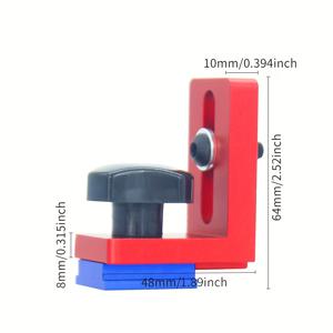 TEMU 헤비듀티 알루미늄 T-트랙 커넥터 및 브래킷 - 무전원, 무조립, 정밀 정렬 시스템 - 테이블 톱, CNC 머신, 작업대용 - DIY 가구 조립, 선반, 기계 (작업장) 호환