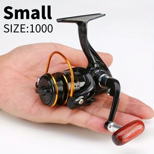 TEMU DC 유니버설 메탈 릴, 5.2:1 기어비, 낚시 릴, 왼손/오른손 사용자 모두에게 적합, 서핑 낚시 릴, 26 Lbs 드랙력, 낚싯줄 릴, 블랙 & 골드 색상, 낚시 장비, 루어 릴, 내구성 좋은 낚시 장비